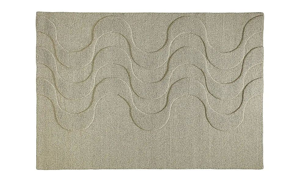 Handtuft-Teppich  Flow ¦ beige ¦ Wolle ¦ Maße (cm): B: 160 Teppiche > Natur günstig online kaufen