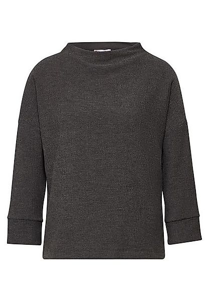 STREET ONE Sweatshirt - Damen Strukturshirt - Turtleneck, 3/4-Arm günstig online kaufen
