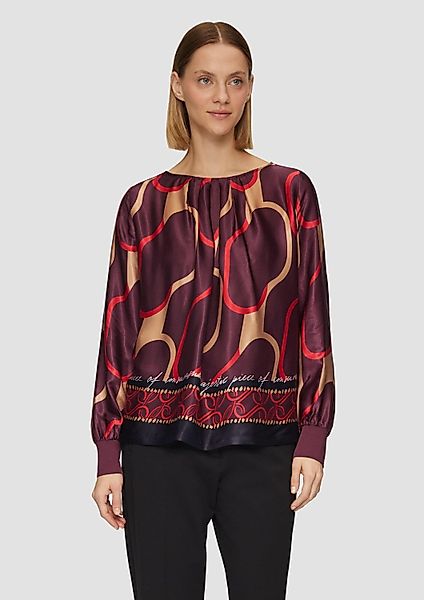 s.Oliver Langarmshirt T-Shirt Shirt im Fabricmix günstig online kaufen