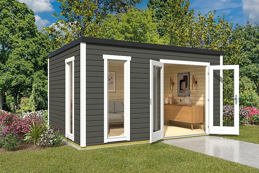 Nordic Holz Gartenhaus "Palermo 4", mit großen Glasflächen günstig online kaufen