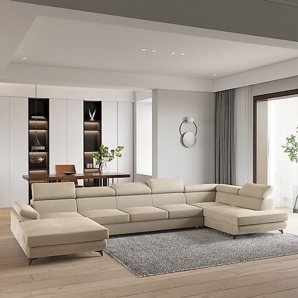 Masseno Ecksofa MONTIVA mit Schlaffunktion U-Form, günstig online kaufen