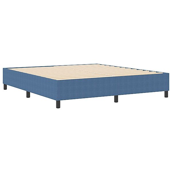 vidaXL Bett Boxspringbett Blau Cordstoff (1-tlg) günstig online kaufen