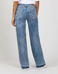 GANG Weite Jeans "94AMELIE WIDE FIT" mit Fransen an Saum und Bündchen günstig online kaufen