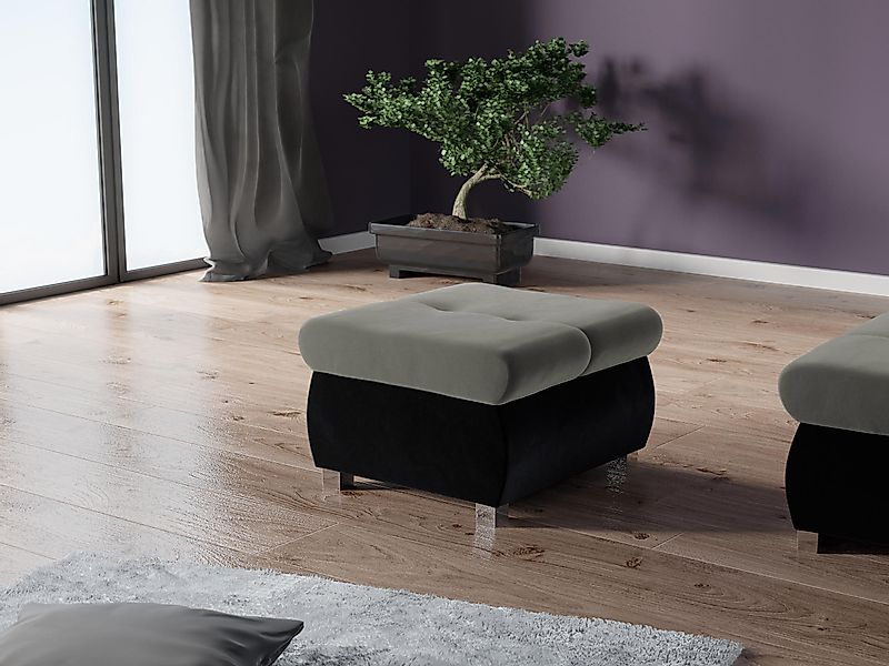 MIRJAN24 Polsterhocker Orkan Klein, Holzkonstruktion, 60x60x39 günstig online kaufen