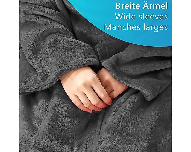 Wohndecke Ärmeldecke CozyWear Deluxe zum Tragen Luxus TV Decke mit Ärmeln, günstig online kaufen