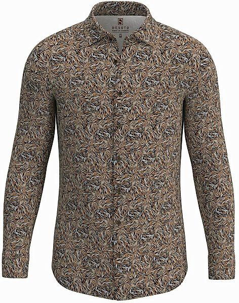 DESOTO Hemd Kent Blätter Orange - Größe L günstig online kaufen