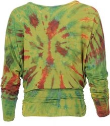 Guru-Shop Longsleeve Batik Hippie Shirt, Unikat günstig online kaufen