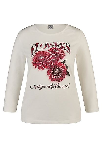 Rabe 3/4-Arm-Shirt mit Print und Glitzersteinen günstig online kaufen