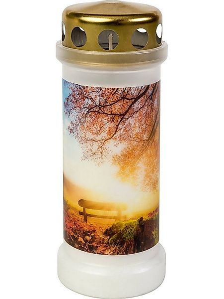 Bolsius Grabkerze Bolsius Dauerbrenner Nr. 6 Herbst weiß, Höhe: 17,3 günstig online kaufen