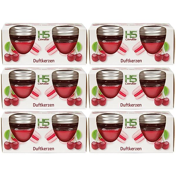 HS Candle Duftkerze Kerzenset 12er-Pack (12-tlg), Kerze im Glas mit Deckel, günstig online kaufen