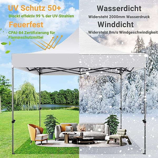Tooluck Faltpavillon 3x3m Premium Pavillon mit günstig online kaufen