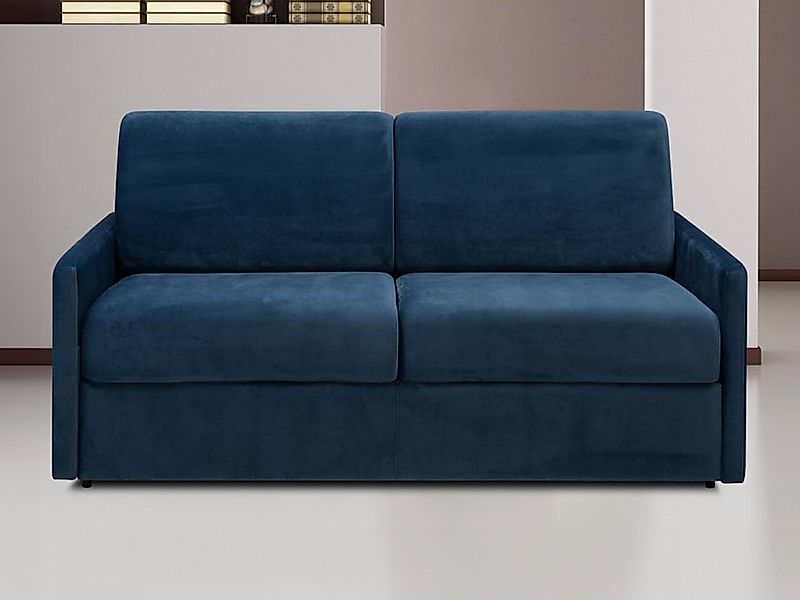 Schlafsofa 3-Sitzer - Liegefläche: 140 cm - Matratzenhöhe: 14 cm - Samt - D günstig online kaufen