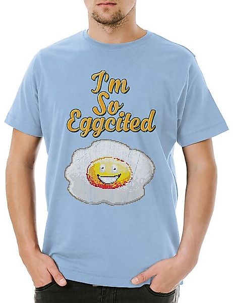 Urban Backwoods Print-Shirt Urban Backwoods I'm So Eggcited Herren T-Shirt günstig online kaufen