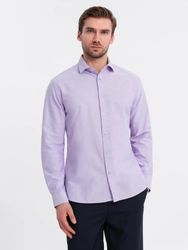 OMBRE Langarmhemd Pastellfarbenes Oxford-Hemd aus Baumwolle günstig online kaufen