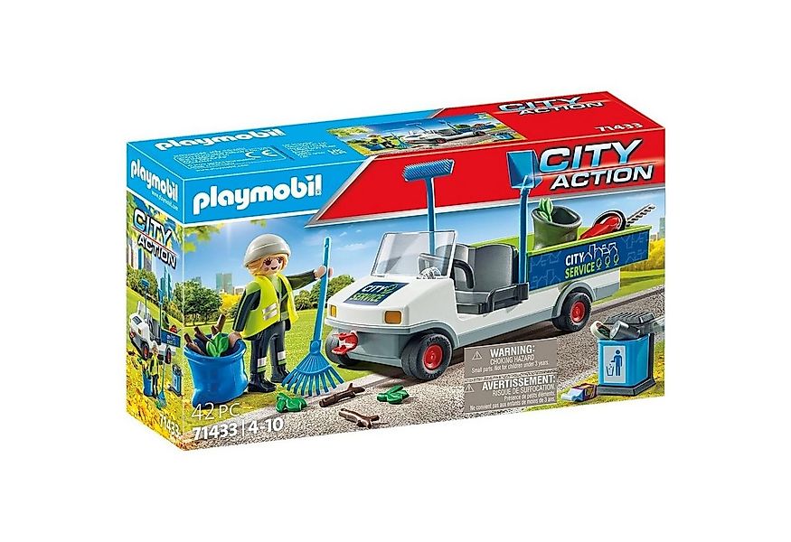 Playmobil® 71433 Stadtreinigung mit E-Fahrzeug Konstruktions-Spielset günstig online kaufen