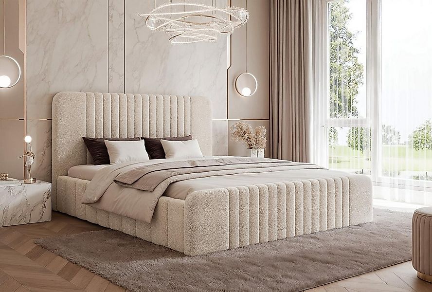 Compleo Polsterbett Doppelbett, Designer Polsterbett, elegantes und modern günstig online kaufen