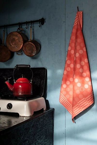 Tea Towels - 2er Set Geschirrhandtücher (Brettspiel Design) orangerot günstig online kaufen