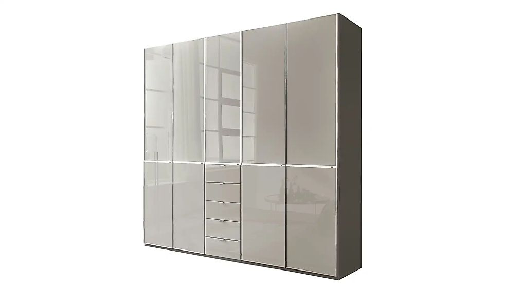 Kleiderschrank 5- türig Velua 2 ¦ grau ¦ Maße (cm): B: 250 H: 236 T: 58.0 S günstig online kaufen