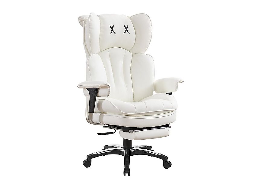 EFOMAO Bürostuhl mit hoher Rückenlehne, Breiter Sitz, Fußstütze & Lendenwir günstig online kaufen