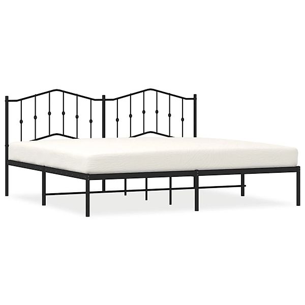 vidaXL Bettgestell mit Kopfteil Metall Schwarz 193x203 cm Modell 71927735 günstig online kaufen