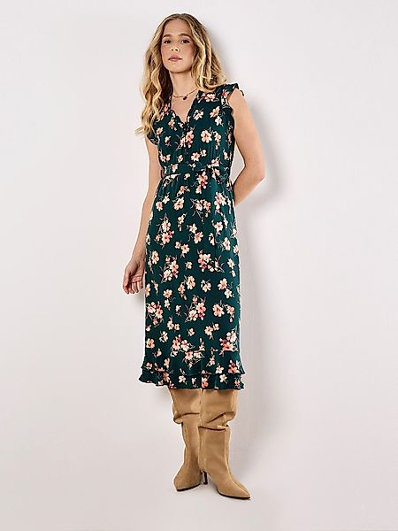Apricot Druckkleid Geblümtes Midikleid Ditsy, (2-tlg., günstig online kaufen