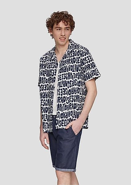QS Langarmhemd Hemd aus Leinenmix mit Garment Dye Garment Dye günstig online kaufen