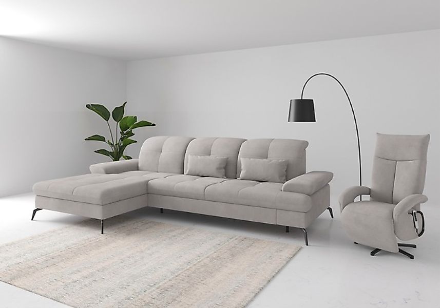 sit&more Ecksofa »Amica, L-Form, inkl. Sitztiefenverstellung & Armteilverst günstig online kaufen