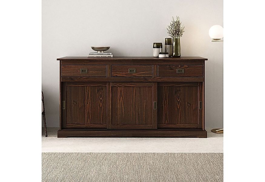 IDIMEX Sideboard SAVONA, Kommodenschrank mit 3 Schubladen und Türen aus Hol günstig online kaufen