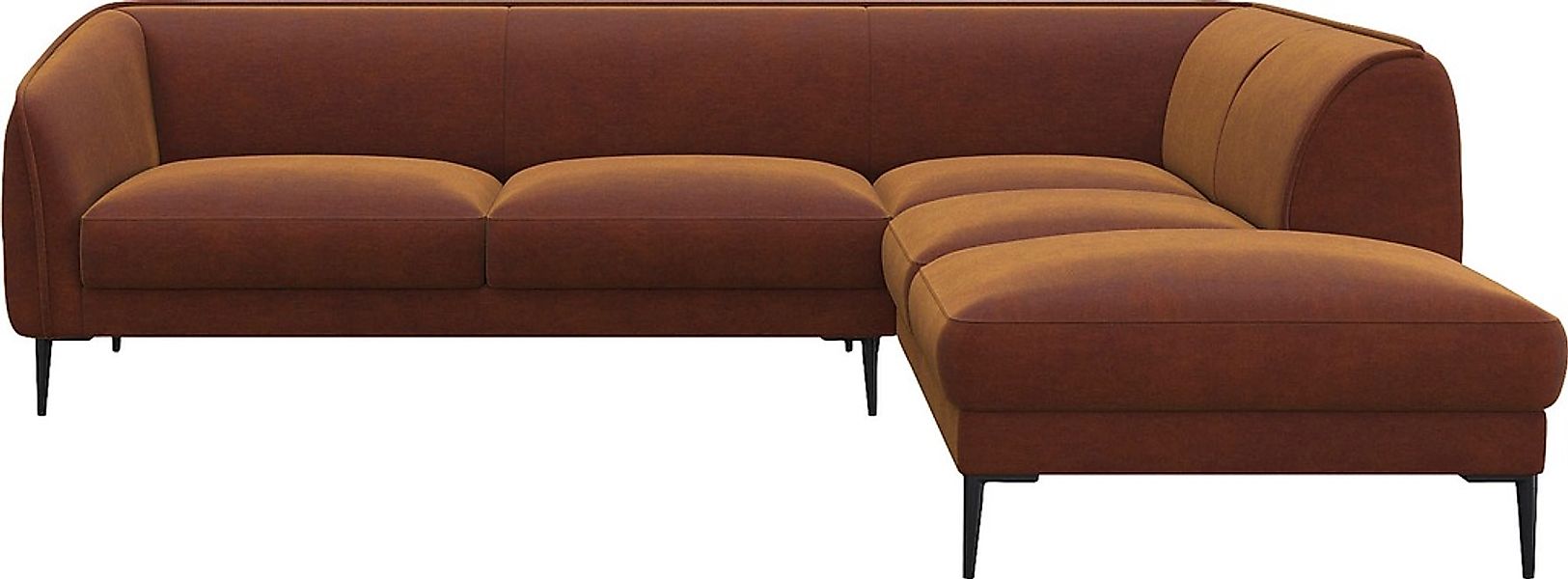 FLEXLUX Ecksofa "Belle Designsofa, L-Form, B/T 268/209 cm", Skandinavisches günstig online kaufen
