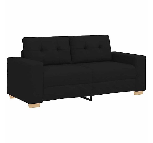 vidaXL Sofa Zweisitzer-Sofa Schwarz 140 cm Stoff günstig online kaufen