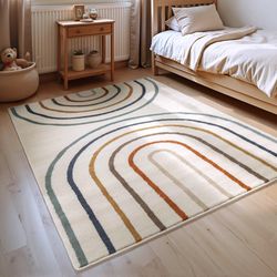 HANSE Home Kinderteppich "Double Rainbow" rechteckig 8 mm Höhe Spielteppich günstig online kaufen