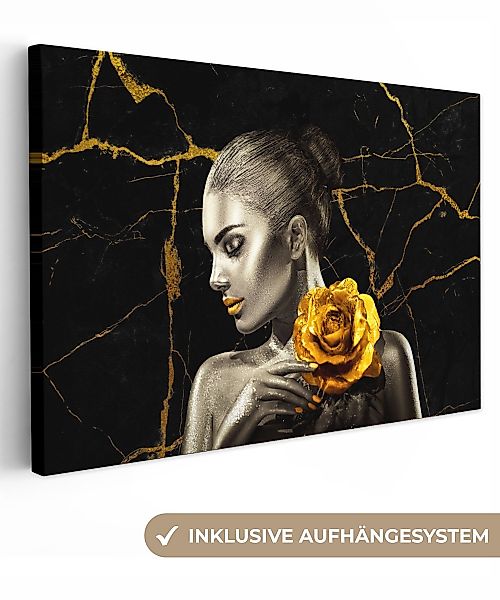 OneMillionCanvasses® Leinwandbild Frauen - Rosen - günstig online kaufen