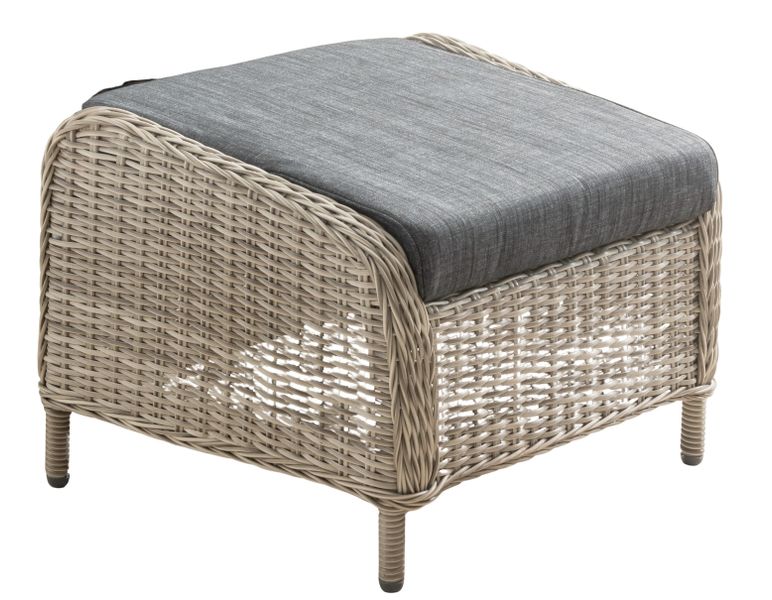 Destiny Fußhocker CASA, 66x58cm, Aluminium, Polyrattan, günstig online kaufen