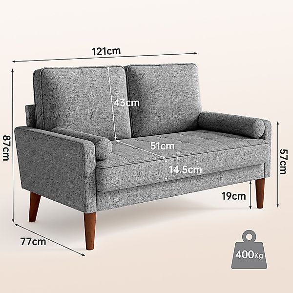 OUNUO 2-Sitzer Sofa 2 Sitzer, Modernes günstig online kaufen