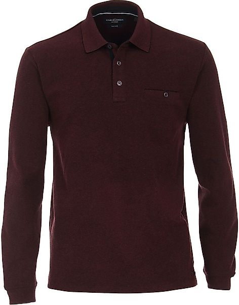 Casa Moda Poloshirt LS Bordeaux Rot - Größe 4XL günstig online kaufen