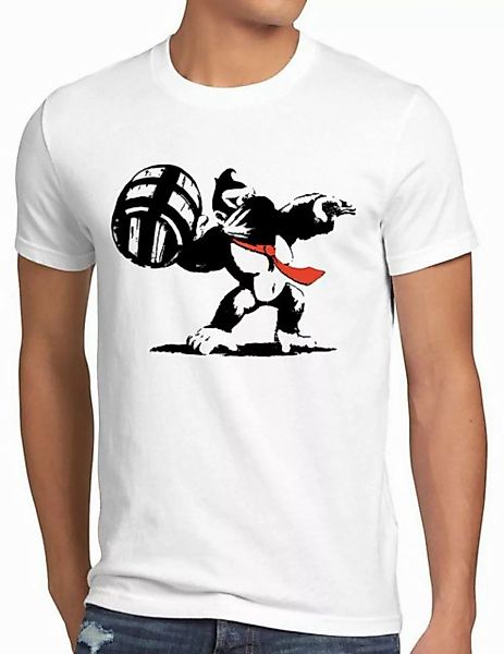 style3 T-Shirt Graffiti Kong donkey banksy geek snes nerd gamer switch nint günstig online kaufen