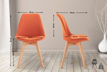 CLP Küchenstuhl Linares (4er Set), Buchenholz-Gestell, günstig online kaufen