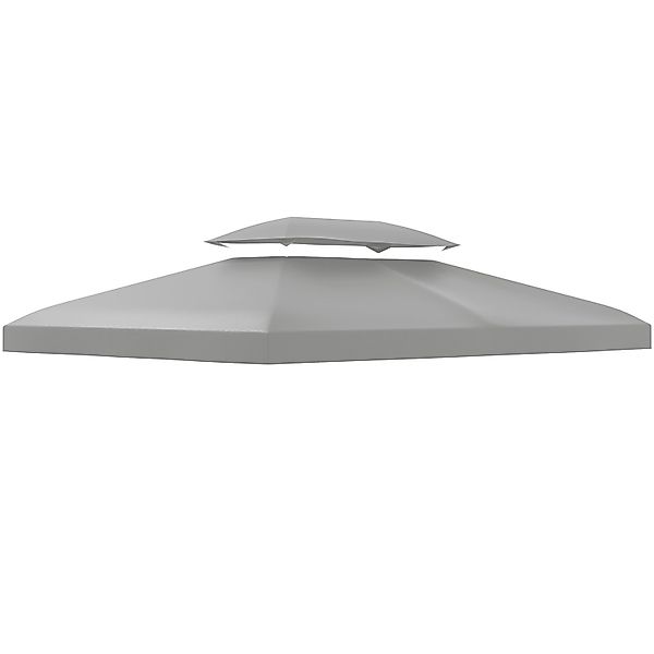 Outsunny Ersatz-Vordach 180g/m² Polyeser Hellgrau 3 x 4 m günstig online kaufen