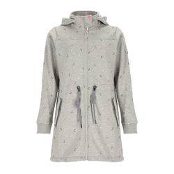 Leitfeuer Wintermantel Damen Fleecemantel mit Allover-Print günstig online kaufen