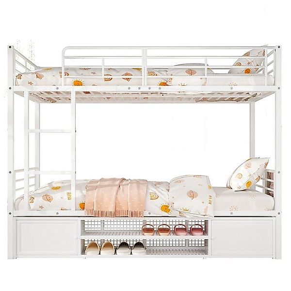 REDOM Etagenbett Metallbett Kinderbett MetallbettEisenrahmenbett mit Dach u günstig online kaufen