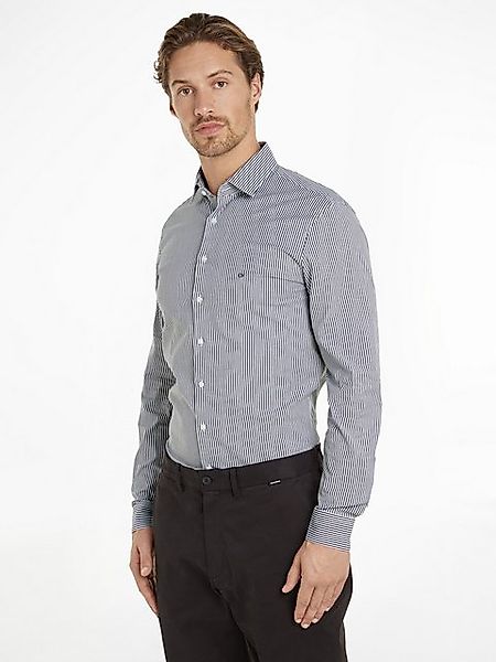 Calvin Klein Langarmhemd POPLIN STRIPE SLIM günstig online kaufen
