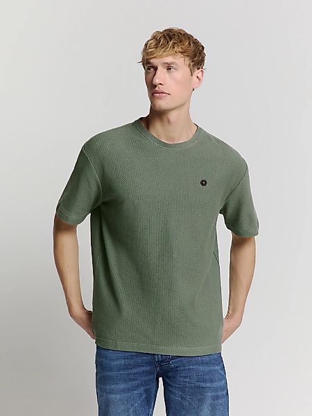 NO EXCESS T-Shirt "No Excess Jacquard crewneck t-shirt" günstig online kaufen