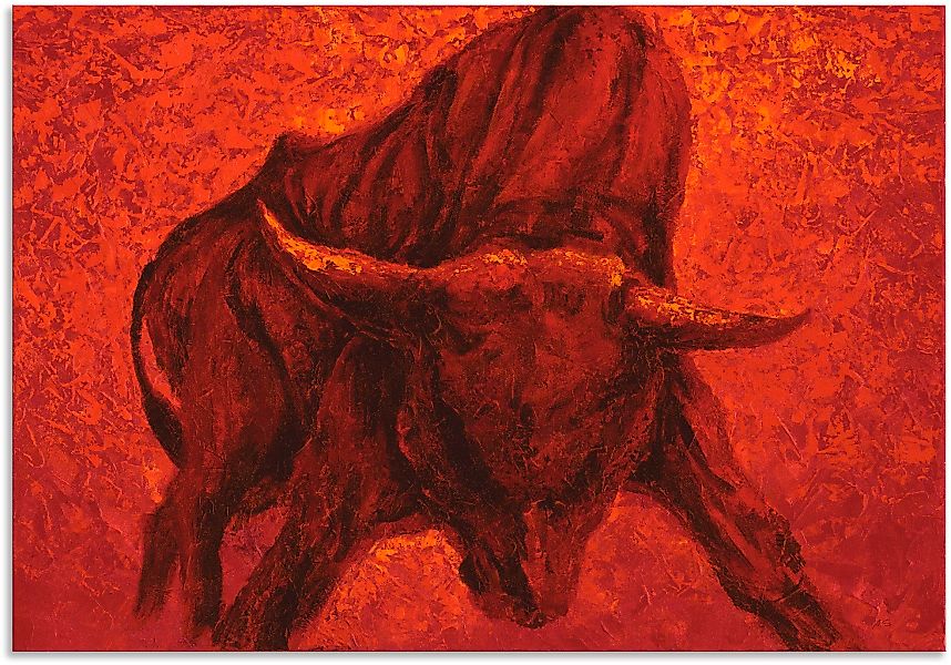 Artland Wandbild "Katalanischer Stier", Wildtiere, (1 St.) günstig online kaufen