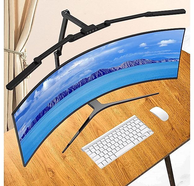 Jibenhome LED Schreibtischlampe LED Dimmbar Schreibtischlampen Klemmbar Bür günstig online kaufen