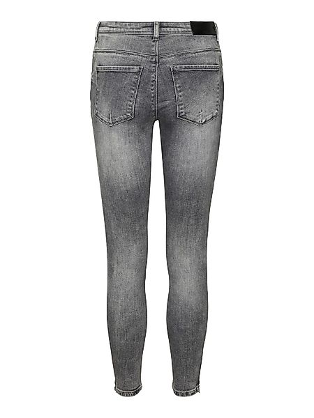Noisy May Damen Jeans NMKIMMY NW DART JEANS AZ006LG Slim Fit Grau - Light G günstig online kaufen