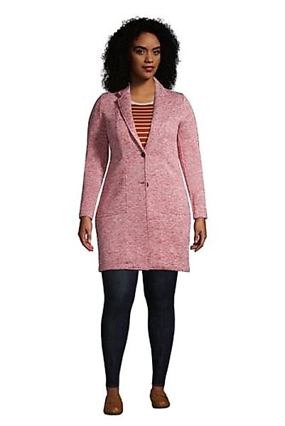 Strickfleece-Mantel in großen Größen, Damen, Größe: 52-54 Plusgrößen, Pink, günstig online kaufen