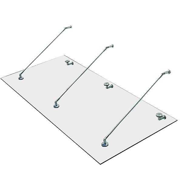 HOMCOM Vordach Verbundsicherheitsglas VSG 304 günstig online kaufen