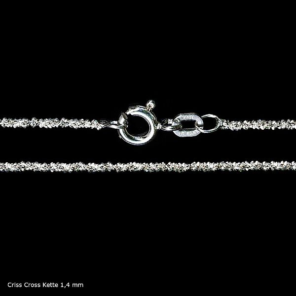 HOPLO Panzerkette Silberkette Criss-Cross-Kette Länge 42cm günstig online kaufen