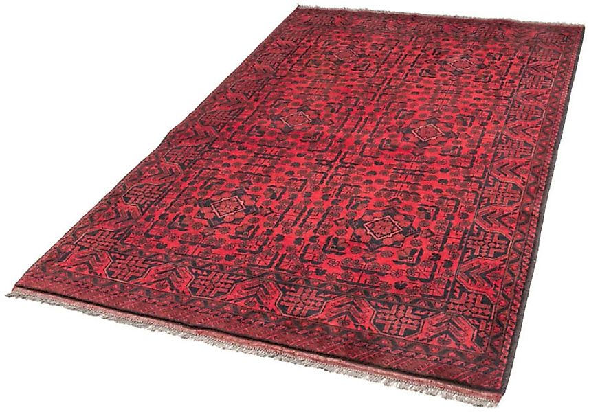 morgenland Wollteppich »Khal Mohammadi Durchgemustert Rosso 187 x 122 cm«, günstig online kaufen