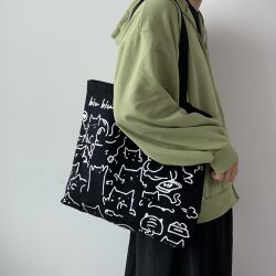 Coonoor Schultertasche Canvas Einkaufstasche,Tragetasche,Wiederverwendbare günstig online kaufen